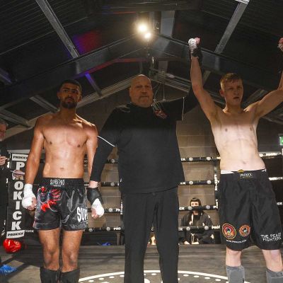 Braniff Winner - James Braniff takes the nod from all the judges over Adam Abdurahman of (TopPro Carlow) in a WKN K1-Style Rules match over 3x2 Min Rounds at 72-74.kg