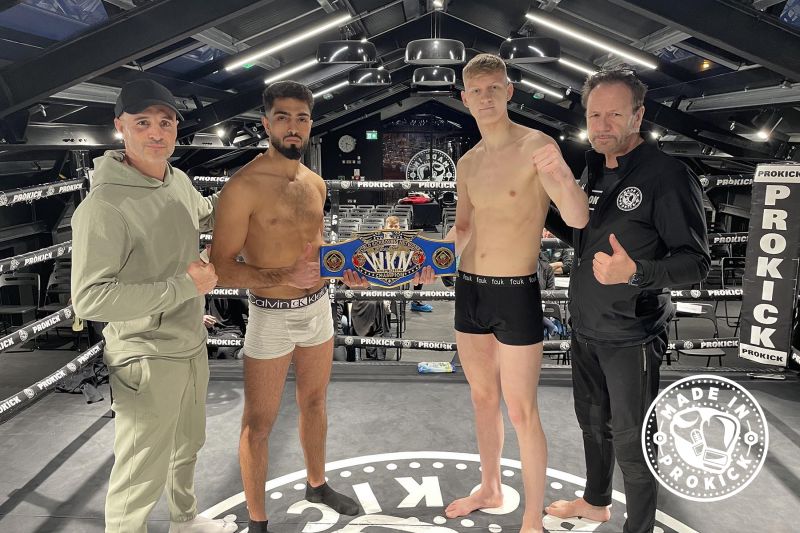 WKN Champion James Braniff and his Spanish challenger Sohaib Bajat both stepped on the scales at exactly the same weight at 72.6kg