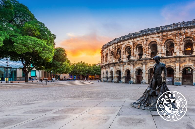 Nîmes in Languedoc-Roussillon is the home of some of the best preserved Roman monuments in the world and is especially famous for its amphitheatre.