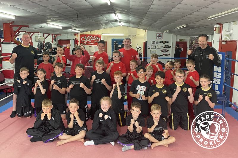 Eighteen children aged 7-14 years old travelled to the picturesque sea-side town on the Antrim coast to compete in what was for some their first ever kickboxing tournament.