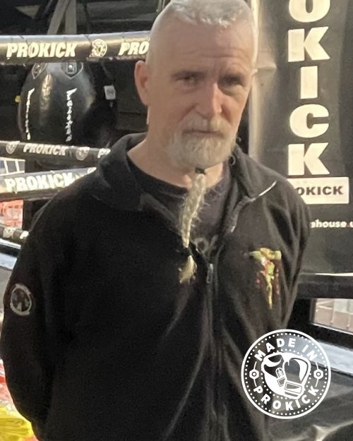 Sensei Gary McAllister, one of the founders of the N,Ireland Tai-Jutsu Assoc, and a 7th Dan.​ Was special guest instructor at the ProKick grading today