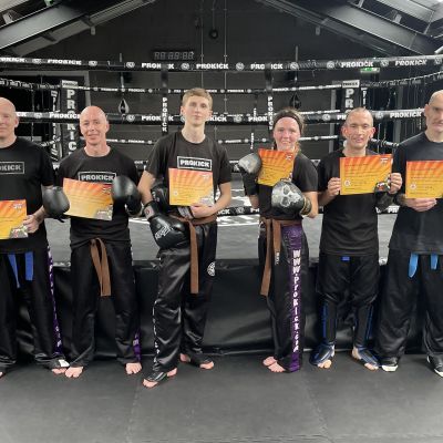 New senior belters showcased their skills during the adult grading day at ProKick Gym on July 30th.