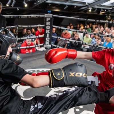 Action in a Light Low-Kick Rules match between Amelia Cieslikowska (ProKick) Vs Lilly McPherson (Champions Kickboxing Larne) DRAW