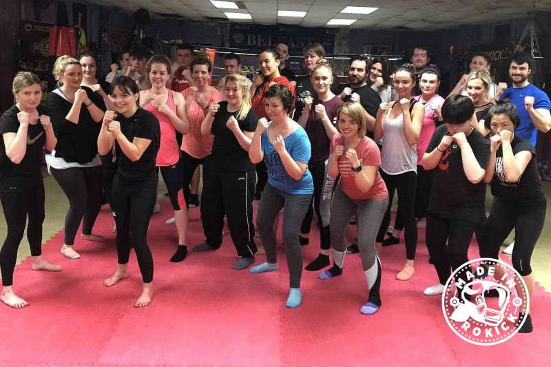 Pictured a new squad of high kicking kickboxing beginners who all started at the ProKick Gym on Thursday April 12th at 8:15pm. 