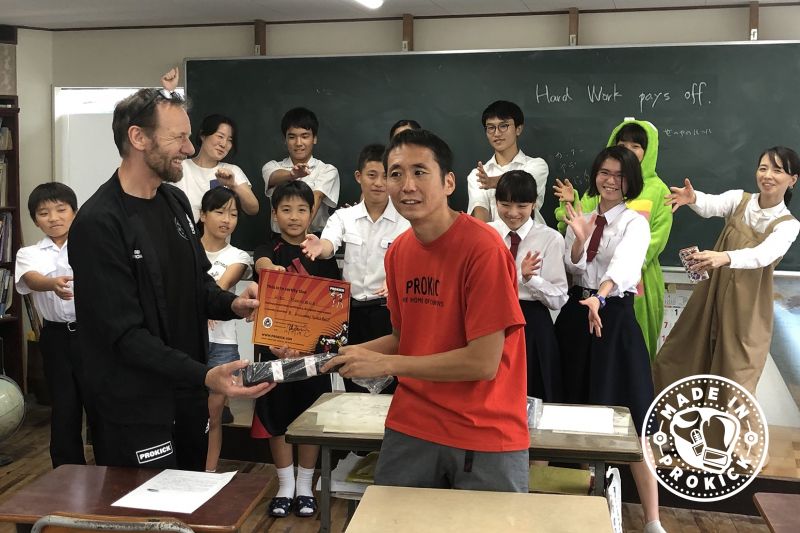 Kumamoto, Japan, July 2019 and my Hiro Is a ProKick Black Belt. In November 2002, Hiro moved nearly 6000 miles from his home in Japan to Belfast and began his two years of English studies complemented with his study of kickboxing.