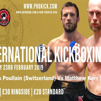 #StormontHotel in Belfast THIS SATURDAY 23rd FEB. Come support Matthew Kerr when he faces Swiss hard man Thomas Poullain for an International Full-Contact kickboxing match.