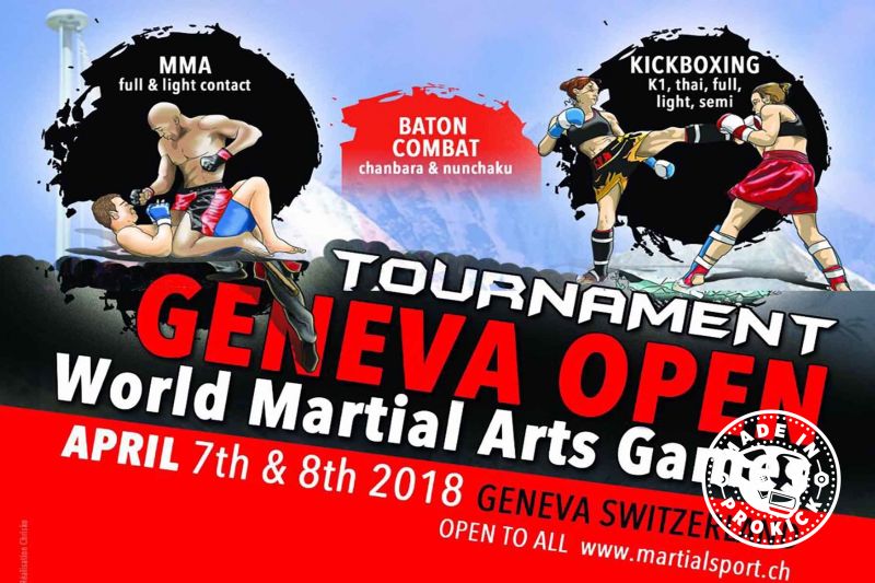Geneva, Switzerland is the Internationally recognised World Martial Arts Games 7th-8th April 2018