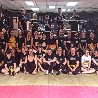 ‘Le Grande Grading’ today Sunday 22rd December 2018. It was Exam time at the ProKick school of Kickboxing excellence.