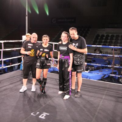ProKick & Malta Coaches with fighters after match