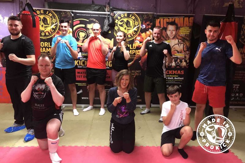 Getting back to a new normal - This was the FIRST new squad of wannabe kickboxers to come through the doors at the ProKick from when Covid-19 hit and closed down NI. This new ProKick 6-week course started on the 16th July 2020