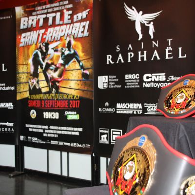 Prizes on offer - the Belts from the WKN