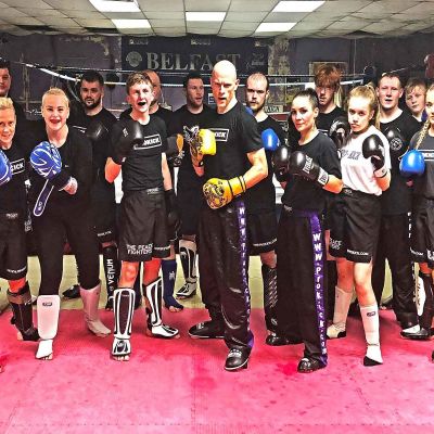 ProKick fighters training for the Stormont event on FEB 17th 