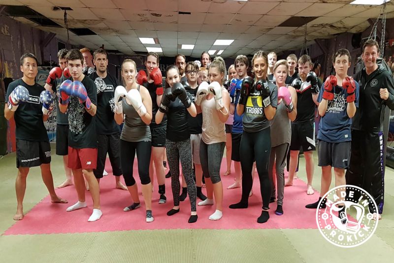 Beginners finish 6-weeks of kickboxing at ProKick Gym on 13th AUG 2018