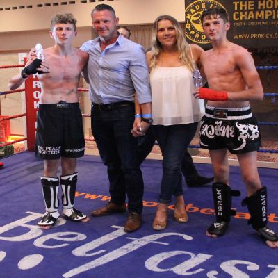 Jay And Sights after their bout at the Stormont Hotel in Belfast on June 30th
