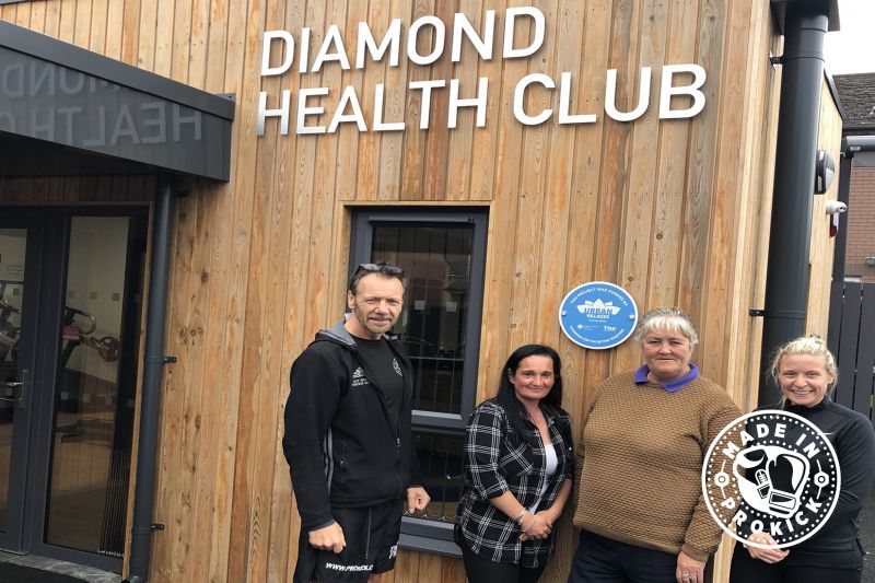 'The Diamond Health Club’ We at ProKick, had the opportunity to view the project today and were very impressed with the whole project - Picture: L-R Billy Murray, Karlene McCann, Margie Browning & Brooke Murray