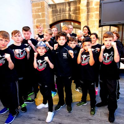 ProKick young Peacefighters from Belfast's ProKick Gym in Northern Ireland 