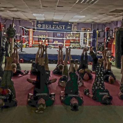 Sit ups at Day2 of Billy's Bootcamp 10th JAN 2018