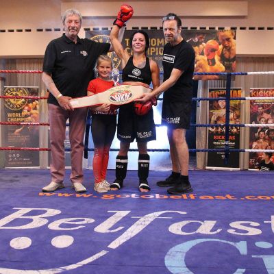 Belter Rowena Bolt adds a new belt to the collection the WKN International Flyweight crown.