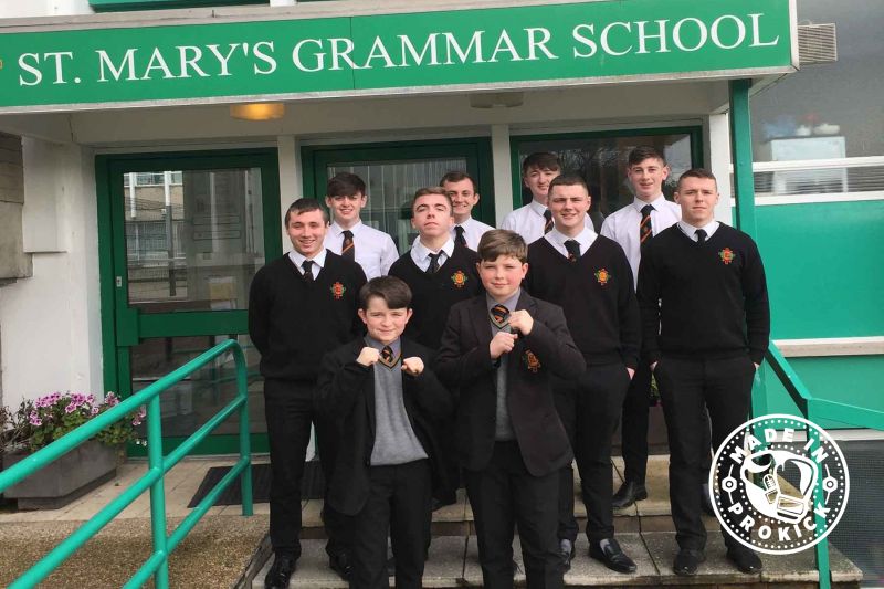 The team behind the Kickstart Programme at St Mary’s Grammar school on the Glen Rd in Belfast. The unique event kicks-off next Thursday 8th February for all Year 8 students. 