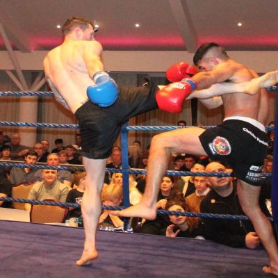 Action from Johnny Smith WINNER (Bangor, NI) Vs Christos Venizelou (Cyprus) At the Stormont Hotel Saturday 23rd Feb 2019