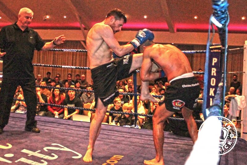 Want to be a ProKick fighter then speak to your coach! (Pictured here) Knee kick by #SwiftSmith to Venizelou (Cyprus) At the Stormont Hotel Saturday 23rd Feb 2019